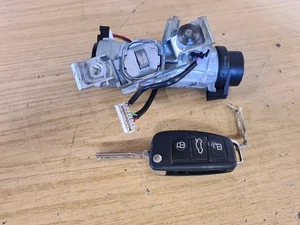 2014 AUDI A3 MK3 8V IGNITION BARREL + KEY 5Q0905865 / 8V0837220 - Picture 1 of 11