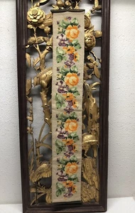 "Tapiz floral vintage de latón para colgar en la pared campana de punta de aguja 40""" - Imagen 1 de 19
