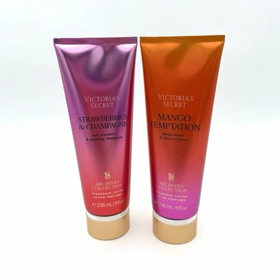 Victoria's Secret Strawberries & Champagne + Mango Temptation Fragrance Lotion - Image 1 of 2