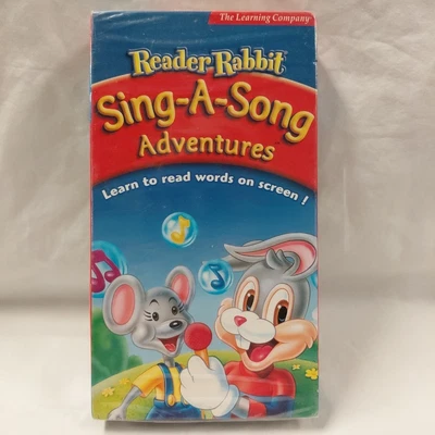 Reader Rabbit Sing-A-Song Adventures (VHS, 200) Learn to Read  Educational Video - Image 1 of 4