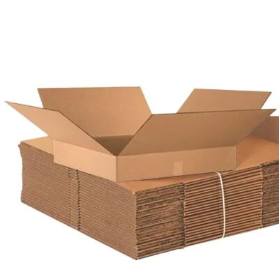 Shipping Boxes Flat 24"L x 24"W x 4"H (10-Pack) Corrugated Cardboard Box for ... - Image 1 of 4