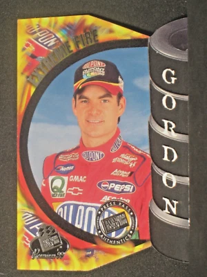 Jeff Gordon 1999 Press Pass Premium Extreme Fire Race Used Tire Rubber #FD1A - Image 1 of 2