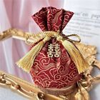 With Words Wedding Gift Bags Cotton Blessing Packing Fashion Drawstring Bag
