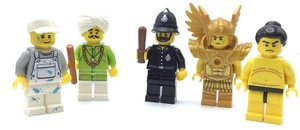 LEGO LOT OF 5 SERIES MINIFIGURES COLLECTIBLE CMF FIGS PAINTER SUMO WRESTLER MORE - Picture 1 of 1