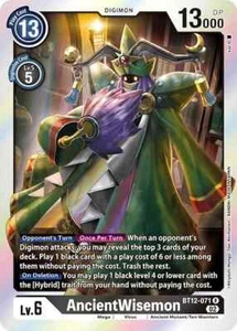 Digimon Card Game AncientWisemon BT12-071 R NM - Picture 1 of 1