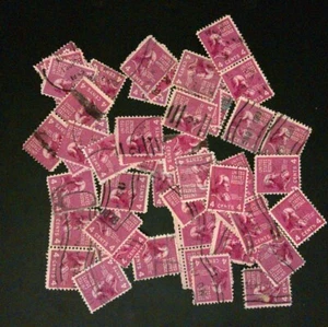 Postage Stamps For Crafting: 1938 4c James Madison; Magenta; 50 Pieces - Picture 1 of 1