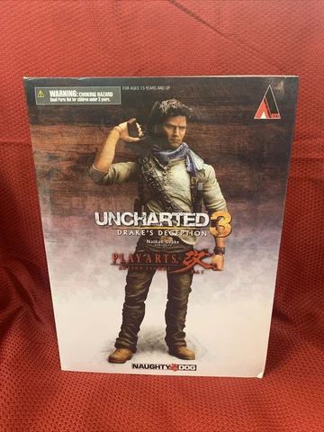 UNCHARTED 3 PLAY ARTS Kai Nathan Drake Action Figure BRAND NEW 🔥🔥 Cover