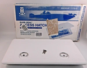 T-H Marine Sure-Seal Locking Boat Hatch 13x24" Polar White HATL-1324-2-DP - Picture 1 of 7