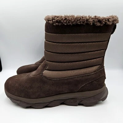Botas Skechers para mujer 11 marrón GoWalk Move gamuza mimosa piel sintética media pantorrilla nuevas sin etiquetas Foto 1 de 4
