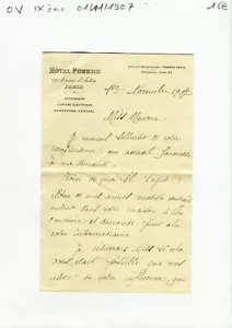 Paris IX ème 69 Avenue d'Antin - Secteur Hôtellerie Hôtel Powers du 01/11/1907 - Picture 1 of 1