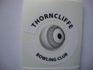THORNCLIFFE  BOWLING CLUB    16 BOWLS STICKERS LAWN BOWLS 8 FINGER + 8 THUMB    - Picture 1 of 1