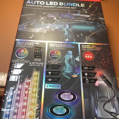 Nuevo en caja Monster Auto LED. Paquete Sistema de Iluminación Ambiental Estante 8 Foto 1 de 4