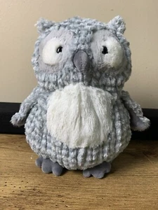 Mary Meyer Bandit Owl Grey Plush Stuffed Animal Soft Lovey - Picture 1 of 8