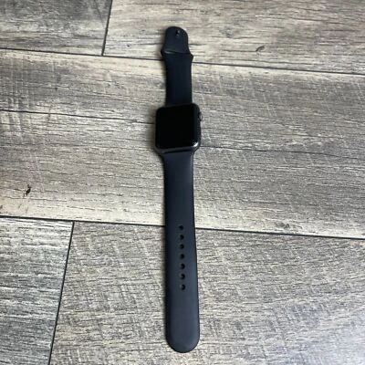 Apple Watch Series 1 GPS Smartwatch Black Strap 42mm Touchscreen Aluminum Case - Image 1 of 4