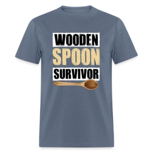Wooden Spoon Survivor T-Shirt (Funny Graphic Tee Shirt) - Picture 1 of 65