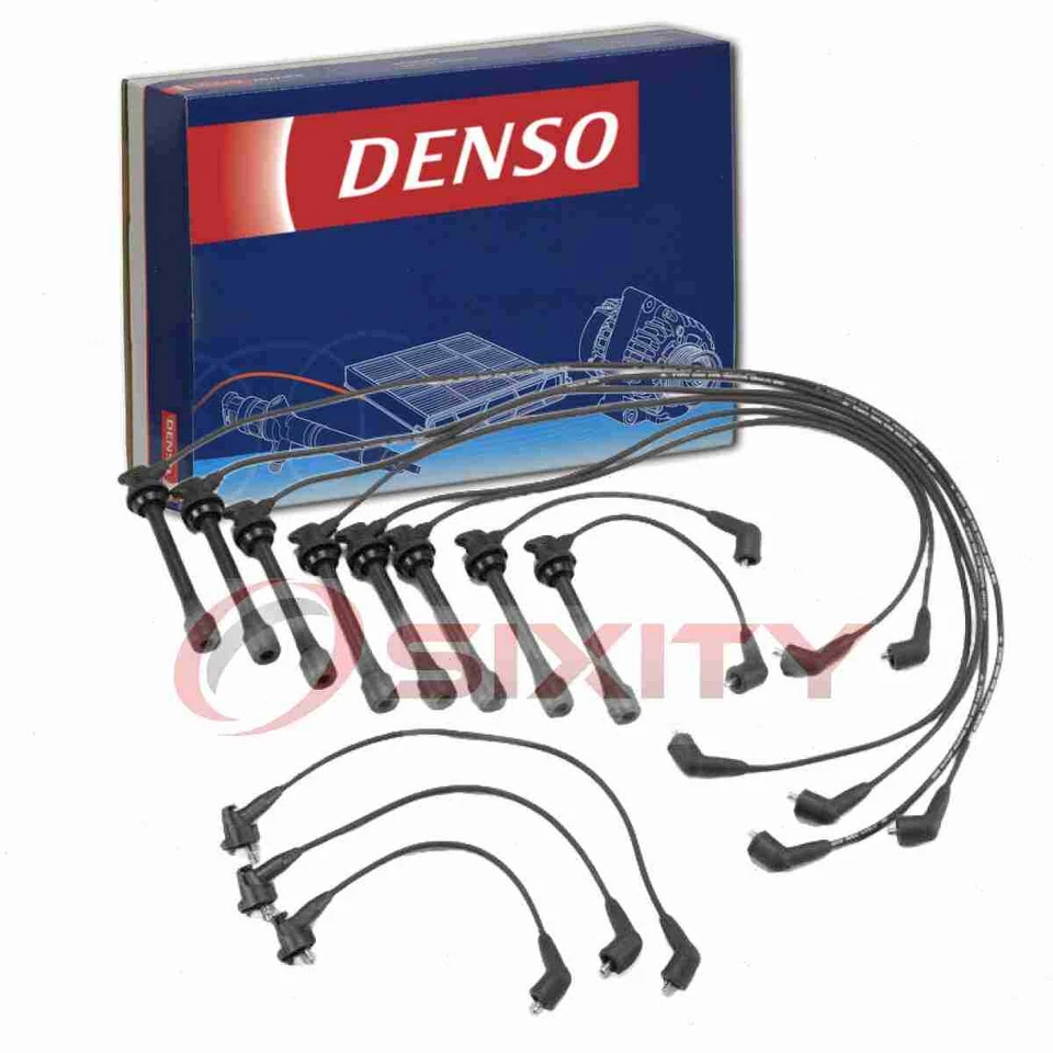 Denso Spark Plug Wire Set 适用于 1990 - 1997 雷克萨斯 LS400 4.0L V8 点火插头 hz — 第 1/4 张图片