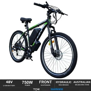 TDR 26" Electric Mountain Bike Bicycle eBike, 48V 20A Long Range Lithium Battery - Picture 1 of 9
