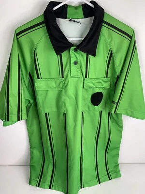 Kwik Goal Premier Soccer Referee Jersey Shirt Green XL Football Summer FIFA - Image 1 of 4