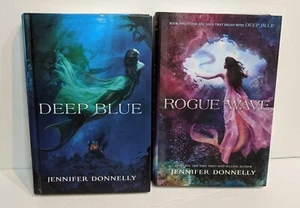 Lot of vol 1-2 WATERFIRE SAGE Series by Jennifer Donnelly  Deep Blue Rogue Wave - Picture 1 of 3