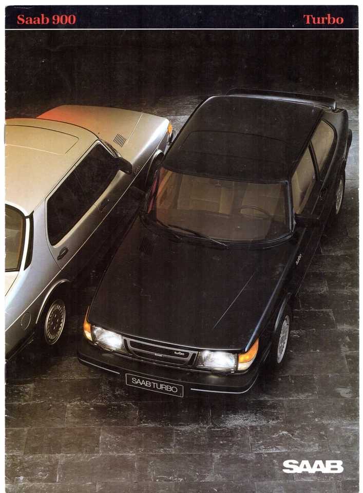 Saab 900 Turbo 8v 1983-84 UK Market Sales Brochure 3-dr 4-dr 5-dr SE - Image 1 of 1