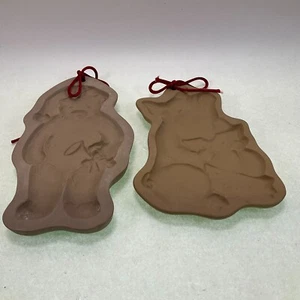 Brown Bag Cookie Art Stoneware Molds - Pig & Bear - Lot of 2 - Picture 1 of 6