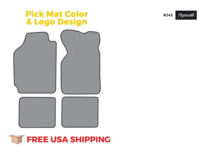 FITS 1989-1995 Plymouth Acclaim Floor Mat 4pc Cutpile Foto 1 de 4