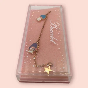 Vintage 1976 Sanrio Little Twin Stars Charm Bracelet - Unused MINT CONDITION HTF - Picture 1 of 12