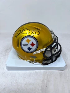 PLAXICO BURRESS Pittsburgh Steelers SIGNED Auto Flash Mini HELMET Steiner COA - Picture 1 of 2