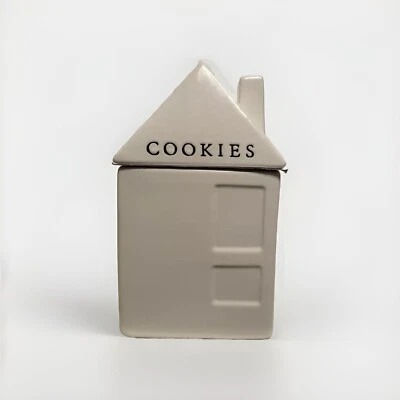 Hearth and Hand Cookie Jar, Magnolia House Stoneware Off White 2018 NWOB - Image 1 of 4