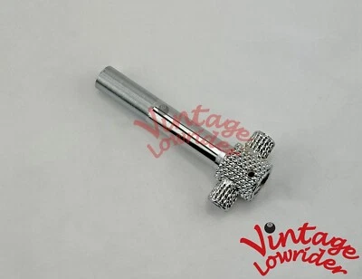 5-1/2 " LONG TWISTED VINTAGE LOWRIDER CHROME STEERING TUBE 22.2MM FOR 20" BIKES. - Image 1 of 2