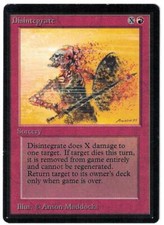 Disintegrate 1993 Limited Edition Beta Red Sorcery MTG NM Actual Pics AZ2