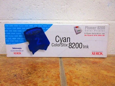 NUEVO XEROX 016204500 OEM Cartucho de impresión de tóner cian genuino Tinta ColorStix sellada Foto 1 de 2