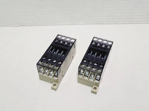 (2) OMRON G3DZ-F4B Solid State Terminal Relay Socket w/ G3DZ-2R6PL 24VDC Relay - Picture 1 of 11