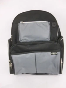 Mochila Graco Gotham negra/gris bolsa organizadora toallitas dispensador de pañales para niños pequeños - Imagen 1 de 22