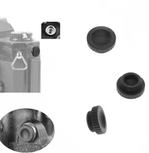 3 Bouchons D Aluminium Protection PC Sync Prise Synchro X Flash Nikon Fuji Et - Bild 1 von 8
