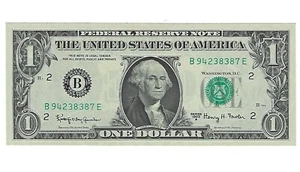 1963 A Federal Reserve Notes Uncirculated $1 FRN Dollar Currency - Imagen 1 de 2