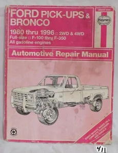 Haynes Ford Pick-Ups & Bronco 1980-96 Repair Manual #36058 (880) - Picture 1 of 8
