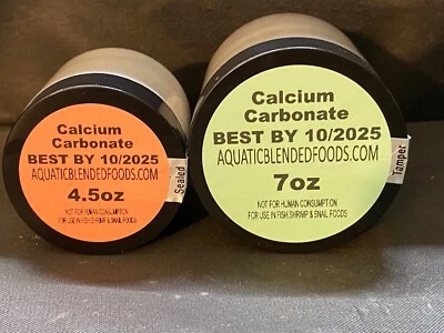 AQUATICBLENDEDFOODS Calcium Carbonate for Your Mystery snails,Shrimp & Crayfish,Snello,Snail Food