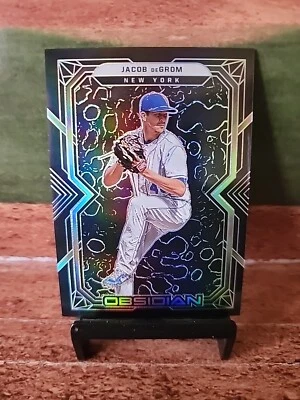 2022 Chronicles Obsidian #37 Jacob Degrom- Mets -Rangers  - Image 1 of 2