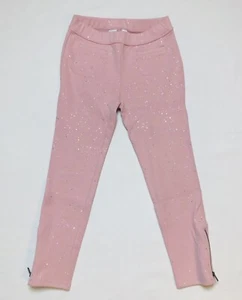 NWT Gap Kids Girl Pink Sparkly Thick Legging Pants W Pockets & Zippers, S (6/7) - Picture 1 of 4