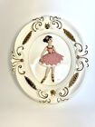 Atlantic Mold Ballerina Doll Plaque- Vintage Ceramic