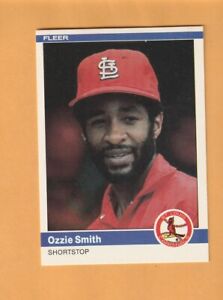Ozzie Smith St. Louis Cardinals 1984 Fleer #336 HOF 1W