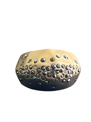 Купольное кольцо Bajalia богемное шикарное с кристаллами золотистого цвета размер 9 - Изображение 1 из 4