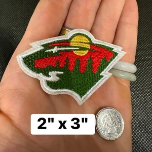 Minnesota Wild NHL Hockey Iron On Embroidered Patch 2"x3" - Picture 1 of 1