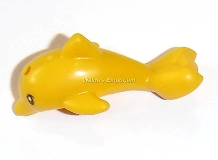 Lego Friends mini figura animal, amarelo golfinho, da Olivia's Play Cube 41412 - Imagem 1 de 1