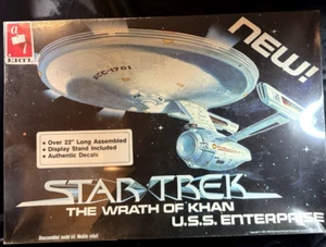 AMT Ertl 1979 Star Trek II Wrath Of Khan USS Enterprise Sealed Kirk Spock Saavik - Picture 1 of 6