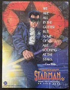 STARMAN ON SALE HERE PROMO PRINT AD POSTER 1994 HARRIS DC COMICS VTG OSCAR WILDE - Picture 1 of 10