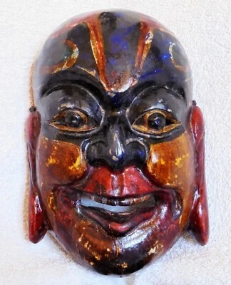 Máscara china Nuo simulada 中国 儺面 和尚 Foto 1 de 4