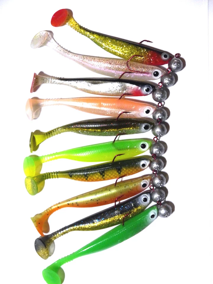 Seika Speed Shad 13 cm mit 18g Jig montiert Veit Wilde Zander Stint Hecht  - Bild 1 von 1