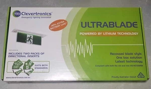Clevertronics Ultrablade Recessed Emergency LED Exit Light Lithium Technology - Picture 1 of 2